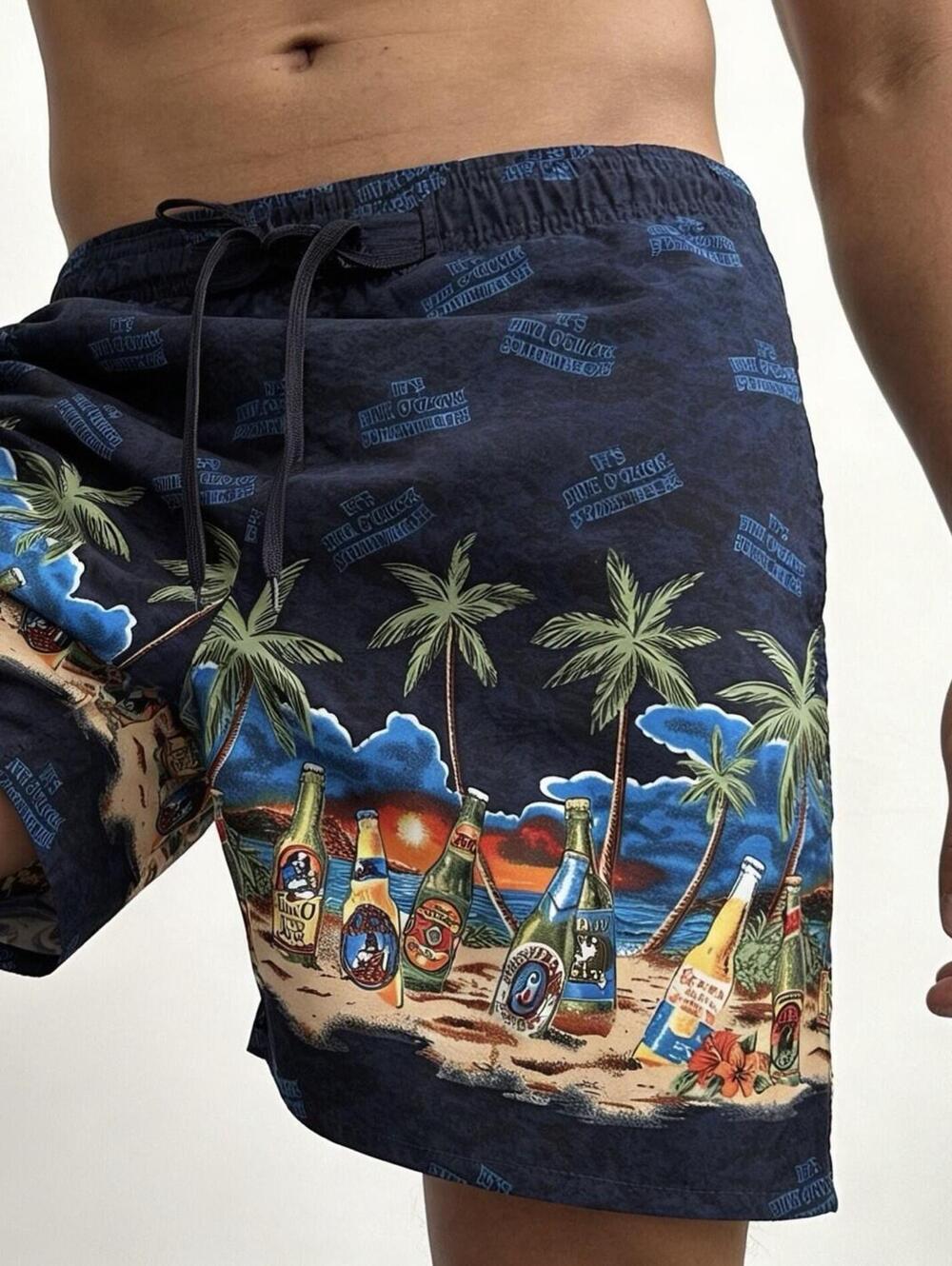 Big Dogs Bathing Suit Swim Trunks Men 2xL